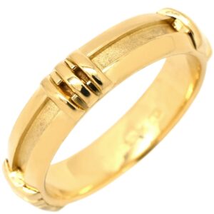 ティファニー Tiffany & Co リング 指輪 アトラス ニューメリック イエローゴールド T&Co. 18K 750 YG ローマ数字 9号 【中古】新品同様品