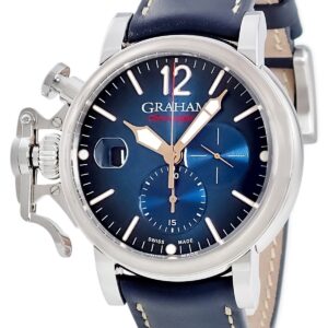 グラハム GRAHAM クロノファイター グランド ヴィンテージ 2CVDS.U09A 未使用 ブルー クロノグラフ メンズ 腕時計自動巻き ブルー 【中古】未使用保管品