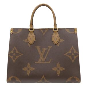 ルイヴィトン LOUIS VUITTON トートバッグ オンザゴー MM モノグラムキャンバス モノグラムリバースキャンバス モノグラム ゴールド金具 茶 ハンドバッグ M45321 FL1260 【中古】中古美品
