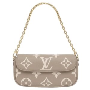 ルイヴィトン LOUIS VUITTON 2WAYバッグ ウォレット オン チェーン アイビー モノグラムアンプラント トゥルトレールグレー×クリーム ゴールド金具 新品 未使用 M82211 RFID 【箱】 【中古】