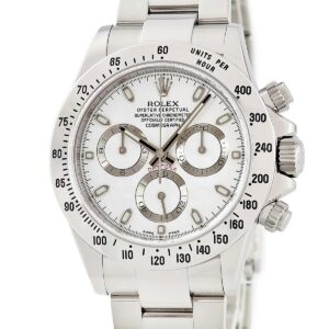 ロレックス ROLEX コスモグラフ デイトナ 116520 ランダム番 白 ホワイト スモールセコンド タキメーター メンズ 腕時計自動巻き ホワイト 【中古】中古美品