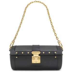 ルイヴィトン LOUIS VUITTON ショルダーバッグ パピヨン トランクバッグ エピレザー ノワール ゴールド金具 黒 チェーンショルダー M58655 RFID 【中古】中古美品