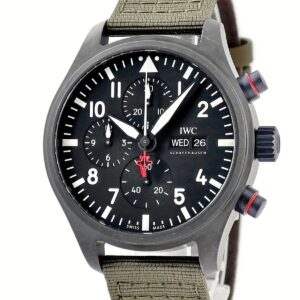 IWC IWC パイロットウォッチ クロノグラフ トップガン SFTI IW389104 ブラック デイデイト 限定 メンズ 腕時計自動巻き ブラック 【中古】
