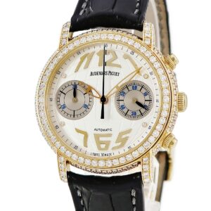 オーデマピゲ AUDEMARS PIGUET ジュール オーデマ 25999BA.ZZ.D088CR.01 K18YG無垢 純正ダイヤ スモールセコンド メンズ 腕時計自動巻き シルバー 【中古】