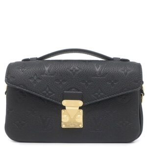 ルイヴィトン LOUIS VUITTON 2WAYバッグ ポシェット メティス EW モノグラムアンプラント ノワール ゴールド金具 黒 M46595 RFID 【保存袋】 【中古】
