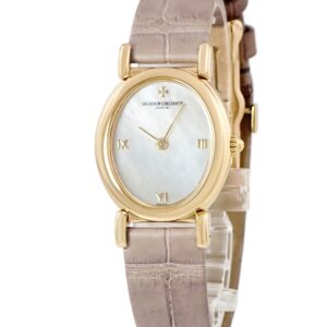 ヴァシュロン・コンスタンタン VACHERON CONSTANTIN マゼラン 10040/000J-7878 K18YG無垢 ホワイト シェル オーバル レディース 腕時計手巻き ホワイト 【中古】中古美品