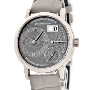 ランゲ&ゾーネ LANGE&SOHNE リトル ランゲ1 181.038 LSLS1813AA K18WG無垢 アウトサイズデイト スモールセコンド メンズ 腕時計手巻き グレー 【中古】