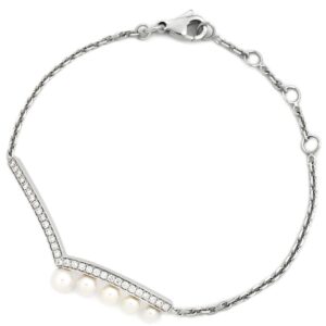 ショーメ CHAUMET ブレスレット ジョゼフィーヌ エグレット パールホワイト×ホワイトゴールド JOSEPHINE ダイヤモンド 5Pパール 【保証書】 【中古】中古美品