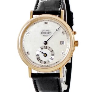 ブレゲ BREGUET クラシック レギュレーター 初代ブレゲ生誕250周年記念 1747 OH済 K18YG無垢 デイト 限定 メンズ 腕時計自動巻き シルバー 【中古】中古美品