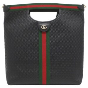 グッチ GUCCI 2WAYバッグ オフィディア GGエンボス レザー トート レザー ブラック シャンパンゴールド金具 日本限定モデル ウェブ 865452 【保存袋】 【中古】未使用保管品