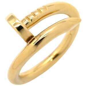 カルティエ Cartier リング 指輪 ジュストアンクル イエローゴールド #51(JP11) 750 18K JUSTE UN CLOU 釘モチーフ 11号 B4092651 【保証書】 【中古】