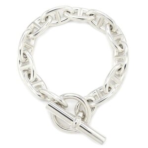 エルメス HERMES ブレスレット シェーヌダンクル GM シルバー925 シルバー 12コマ スターリングシルバー AG925 【ケース】 【中古】新品同様品