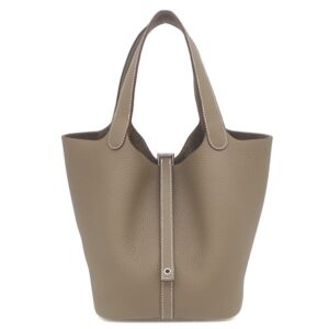 エルメス HERMES ハンドバッグ ピコタンロック MM 22 トリヨンクレマンス エトゥープ シルバー金具 新品 未使用 グレージュ 2026年製 G 【箱】 【中古】未使用保管品