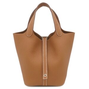エルメス HERMES ハンドバッグ ピコタンロック PM トリヨンクレマンス ゴールド シルバー金具 新品 未使用 2025年製 茶 K 【箱】 【中古】未使用保管品