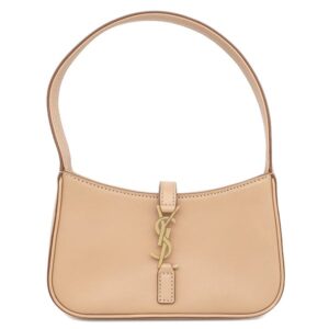 サンローラン SAINT LAURENT ハンドバッグ ル サンカセット カーフ ベージュ ゴールド金具 LE 5 A 7 MINI ワンハンドル カサンドラ 710313 【中古】中古美品