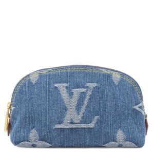 ルイヴィトン LOUIS VUITTON ポーチ ポシェット コスメティック PM モノグラムデニム ブルーデニム ゴールド金具 化粧ポーチ 小物入れ M24316 RFID 【箱】 【中古】