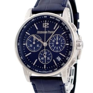 オーデマピゲ AUDEMARS PIGUET CODE 11.59 バイ オーデマ ピゲ クロノグラフ 26393BC.OO.A321CR.01 K18WG無垢 メンズ 腕時計自動巻き ネイビー 【中古】中古美品