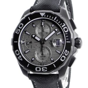 タグホイヤー TAG Heuer アクアレーサー クロノグラフ ブラックファントム CAY218B.FC6370 新品同様 回転ベゼル メンズ 腕時計自動巻き ブラック 【中古】新品同様品
