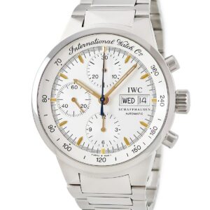 IWC IWC GST クロノグラフ IW370713 デイデイト スモールセコンド タキメーター シルバー メンズ 腕時計自動巻き シルバー 【中古】