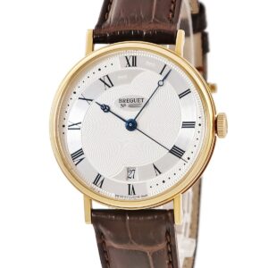 ブレゲ BREGUET クラシック シリシオン 5197BA/15/986 K18YG無垢 ローマン ブレゲ針 コインエッジ メンズ 腕時計自動巻き シルバー 【中古】