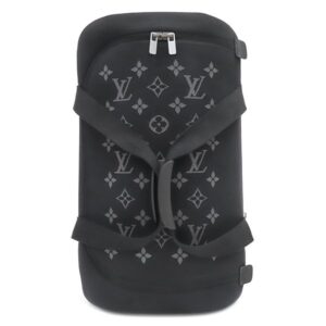 ルイヴィトン LOUIS VUITTON スーツケース ホライゾン ソフト 2R55 レザー プラスチック アルミニウム 3D熱成形による一体型のニット ブラック ガンメタル金具 36L 2輪キャスター パドロック欠品 M20125 DR1109 【中古】中古美品