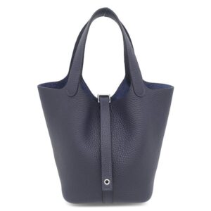 エルメス HERMES ハンドバッグ ピコタンロック PM トリヨンクレマンス ブルーニュイ シルバー金具 新品 未使用 紺 2025年製 K 【箱】 【中古】