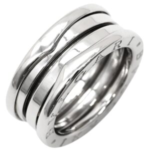 ブルガリ BVLGARI リング 指輪 ビーゼロワン B-zero1 2バンドリング ホワイトゴールド #51(JP11) 750 18K 18金 WG 10号 【箱】 【中古】新品同様品