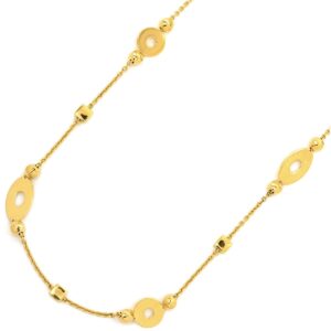 ブルガリ BVLGARI ネックレス ルチア ロングネックレス イエローゴールド Au750 18K 18金 【中古】中古美品