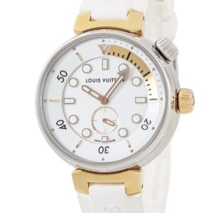 ルイヴィトン LOUIS VUITTON タンブール ストリート ダイバー QA166 K18PG×SS コンビ ホワイト メンズ 腕時計クオーツ ホワイト 【中古】中古美品
