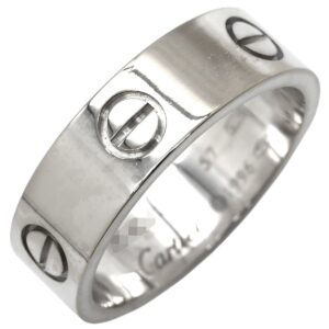 カルティエ Cartier リング 指輪 ラブリング ホワイトゴールド #57(JP17) クラシックモデル LOVE Ring 750 18K WG 18金 16号 B4084700 【中古】新品同様品