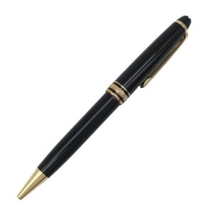 モンブラン Montblanc ボールペン マイスターシュテュック ゴールド クラシック GP プレシャスレジン ブラック×ゴールド インク切れ 132453 【中古】中古美品