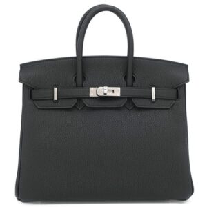エルメス HERMES ハンドバッグ バーキン25 トゴ ブラック シルバー金具 新品 未使用 黒 K刻印(2025年製) 【箱】 【中古】