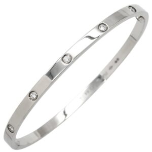 カルティエ Cartier ブレスレット LOVE ラブブレス SM フルダイヤ ホワイトゴールド #17 10Pダイヤ 750WG 18K 18金 バングル B6048017 【保証書】 【中古】