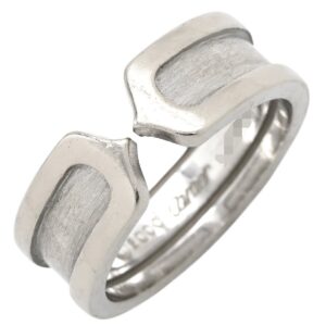 カルティエ Cartier リング 指輪 C2リング ホワイトゴールド #51(JP11) Cドゥ 2C 750WG 18K 18金 10号 【中古】中古品