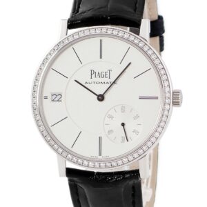 ピアジェ PIAGET アルティプラノ G0A39138 K18WG無垢 純正ダイヤ シルバー デイト スモールセコンド メンズ 腕時計自動巻き シルバー 【中古】中古美品