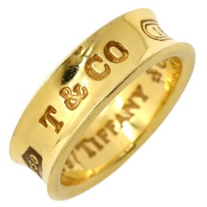 ティファニー Tiffany & Co リング 指輪 1837 ナロー イエローゴールド T&Co. Au750 18K ロゴ 10号 【中古】中古品