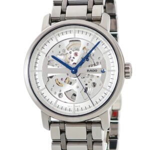 ラドー RADO ダイヤマスター XL オートマティック R14132122 未使用 スケルトン ハイテクセラミック 限定 メンズ 腕時計自動巻き シルバー 【中古】