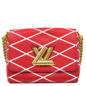 【★3％OFFクーポン】ルイヴィトン LOUIS VUITTON ショルダーバッグ ツイスト マルタージュ エピレザー レッド×ホワイト ゴールド金具 赤 M50118 RFID不明 【中古】中古美品