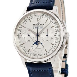 ジャガールクルト JAEGER LECOULTRE マスター コントロール クロノグラフ カレンダー Q4138420 830.8.C9.S スモセコ メンズ 腕時計自動巻き シルバー 【中古】