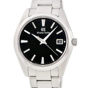 グランドセイコー Grand Seiko ヘリテージコレクション 9Fクォーツ SBGV223 9F82-0AF0 ブラック デイト メンズ 腕時計クオーツ ブラック 【中古】