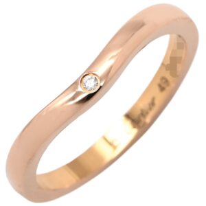 カルティエ Cartier リング 指輪 バレリーナ カーブ ダイヤ ピンクゴールド #49(JP9) 3Pダイヤ 18K 750PG 8.5号 B4098600 【中古】
