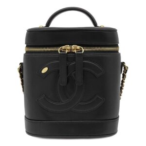 シャネル CHANEL ショルダーバッグ バニティ ラムスキン ブラック ゴールド金具 黒 ココマーク ヴァニティ AS0323 27****** 【保存袋】 【中古】中古品
