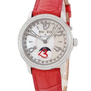 ブランパン BLANCPAIN セントバレンタイン 2008 3363-4544-55B 純正ダイヤ シェル ムーンフェイズ 限定 レディース 腕時計自動巻き ホワイト 【中古】中古美品