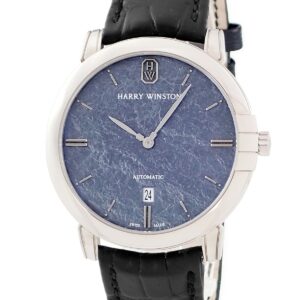 ハリーウィンストン Harry Winston ミッドナイト モノクローム オートマティック MIDAHD42WW003 K18WG無垢 メンズ 腕時計自動巻き グレー 【中古】中古美品