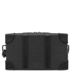 【★3%OFFクーポン】ルイヴィトン LOUIS VUITTON ショルダーバッグ ソフトトランク ウォレット レザー トリヨンレザー ブラック マットブラック金具 ラウンドファスナー M80224 RFID 【保存袋】 【中古】中古美品