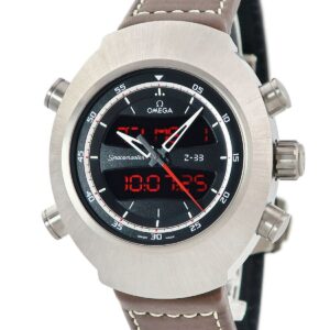 オメガ OMEGA スピードマスター スペースマスター Z-33 325.92.43.79.01.002 クロノグラフ アラーム GMT メンズ 腕時計クオーツ ブラック 【中古】