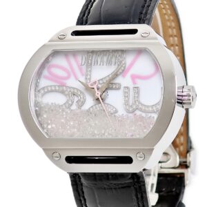 デュナミス DUNAMIS スパルタン SP-S23 純正ダイヤ ジェイソンオブビバリーヒルズ ホワイト ピンク メンズ 腕時計自動巻き ホワイト 【中古】