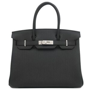 エルメス HERMES ハンドバッグ バーキン30 トゴ ブラック シルバー金具 新品 未使用 黒 K刻印(2025年製) 【箱】 【中古】