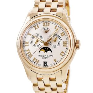 パテックフィリップ PATEK PHILIPPE コンプリケーション アニュアルカレンダー ムーンフェイズ 5036/1J-001 K18YG メンズ 腕時計自動巻き シルバー 【中古】