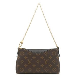 ルイヴィトン LOUIS VUITTON 2WAYバッグ パラス クラッチ モノグラムキャンバス ブラック ゴールド金具 ショルダー チェーンバッグ M41639 CA0147 【中古】
